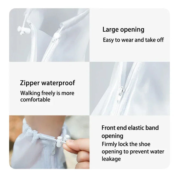 Waterproof Non Slip Reusable Pvc/Silicone Sole For Rain/Snow Unisex Shoe Covers