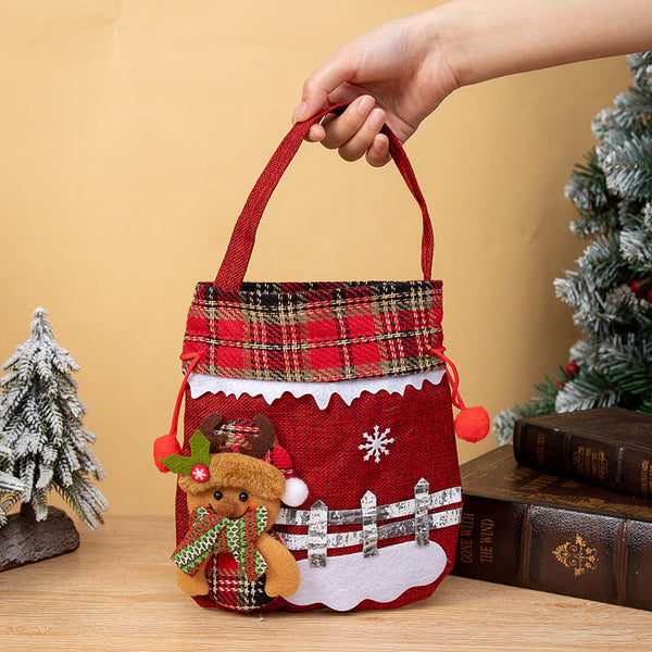 Christmas Apple Bag Snowman Gift Gift Bags