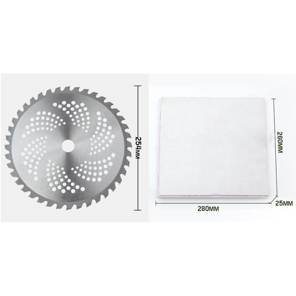 Mtm Carbide Tipped 40 Tooth Brush Cutter Blade Whipper Snipper Brushcutter X2 String Trimmers