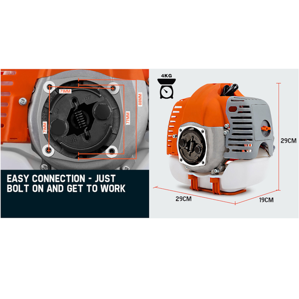 Mtm Replacement Engine For Pole Tool Chainsaw Brushcutter Multi 62Cc Chainsaw Parts