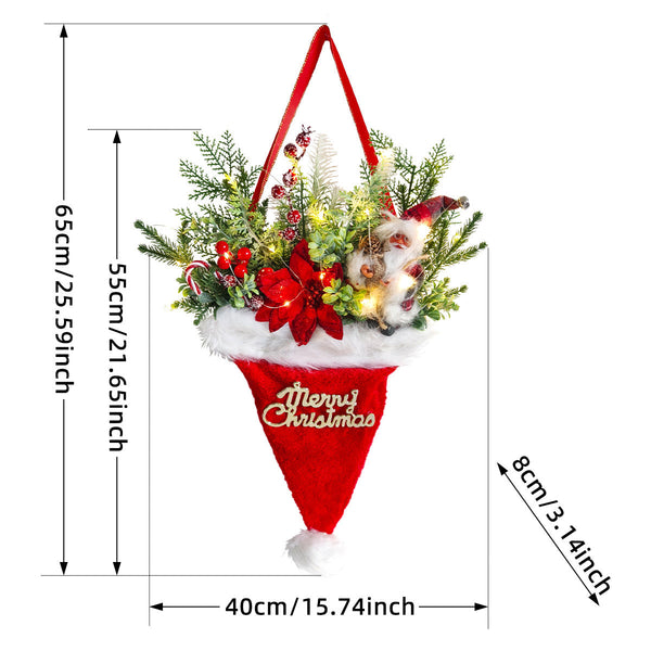 Luminous Christmas Hat Decoration Pendant Seasonal Decorations