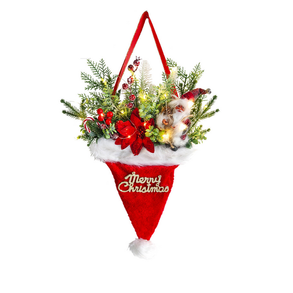 Luminous Christmas Hat Decoration Pendant Seasonal Decorations