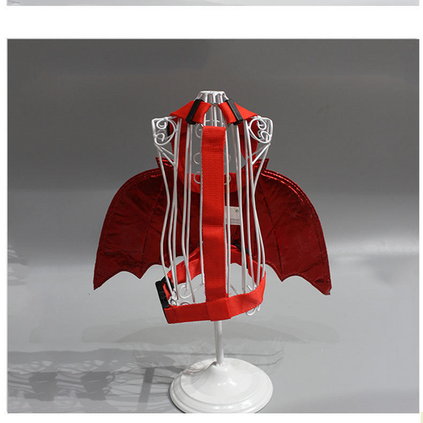 Pet Halloween Dress Up Costume Accessories Chest And Back Traction Rope Bat Transformation Outfit Dog Clothing & Shoes