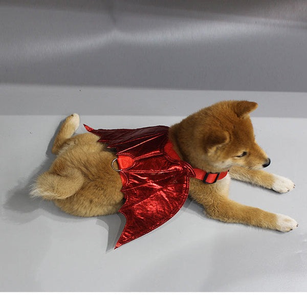Pet Halloween Dress Up Costume Accessories Chest And Back Traction Rope Bat Transformation Outfit Dog Clothing & Shoes
