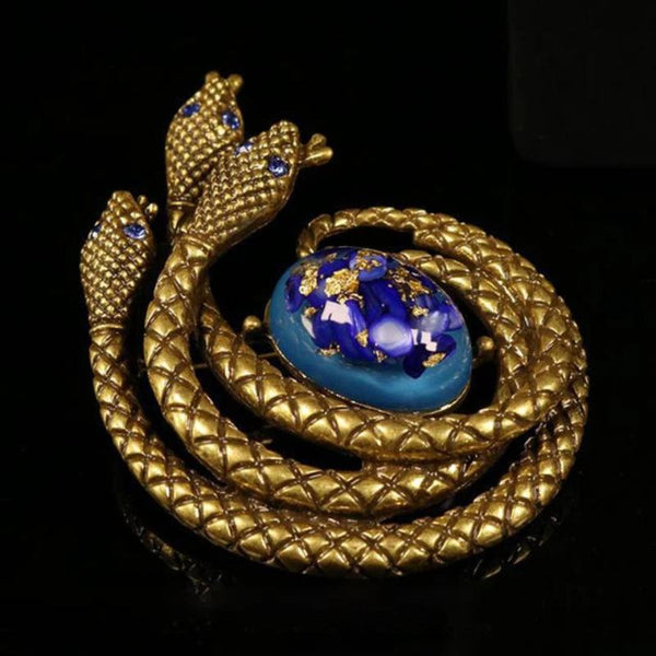 Veile Studios Creative Snake And Flower Brooch Women Jewelry Pins Party Pendant Perfect As Gifts Earrings