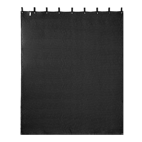 2 Pack Extra Large Sound Dampening Blanket Curtain 2438 X 2032 Mm Black Blankets