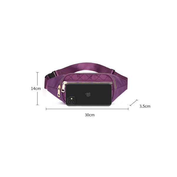 Rhombus Fanny Packs For Women Crossbody Waist Bags Sports Hiking Cycling Running Waist Packs & Bags