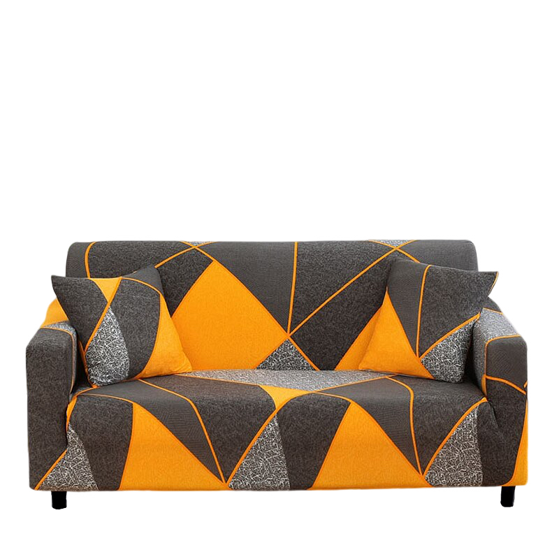 4 Seater Sofa Cover Marigold Style Elastic Stretchable Slipcover For Living Room Slipcovers