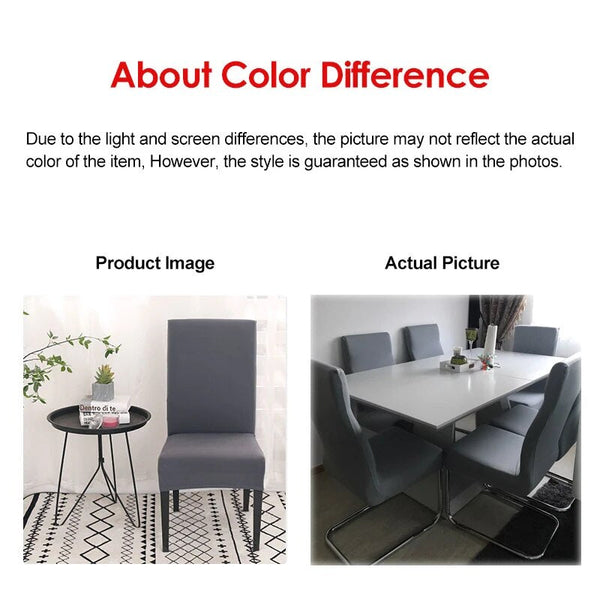 Chair Cover Coffee Anti Dirt Waterproof Elastic Material For Dining Room Kitchen Slipcovers