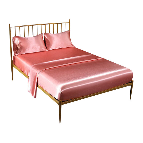 Fitted Sheet King Size Jade Luxury Silky Beddings Set With Pillow Cases Sheets