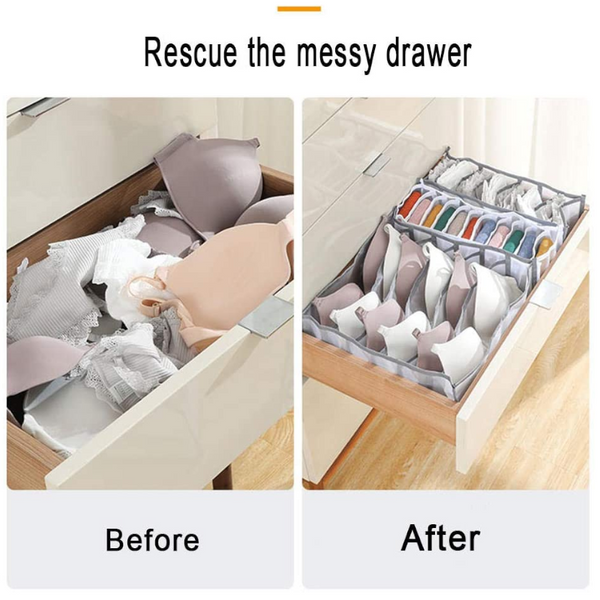 7 Grid Underwear Storage Organiser Ver 4 Garment Bags