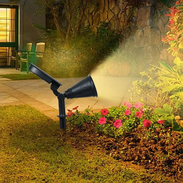 7 Led Solar Garden Waterproof Lawn Light Sensor Control Spike Outdoor Landscape Lamps