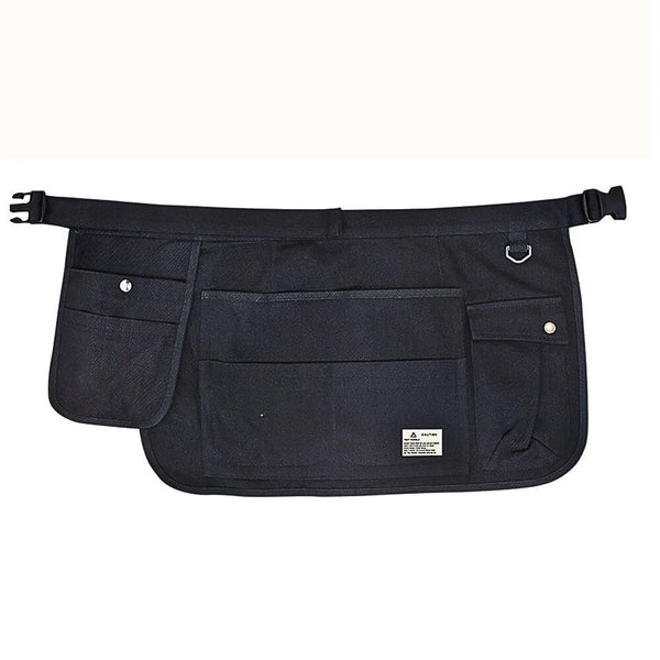Gardening Apron Black Half Waist Canvas Multi Pocket Tool Carrier Tool Carriers Aprons & Belts