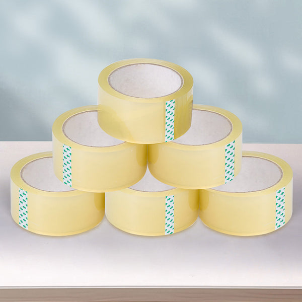 6 Rolls Packing Tape 45Mm X 75M Durable Adhesive For Shipping And Storage Use Carton Sealing Tapes