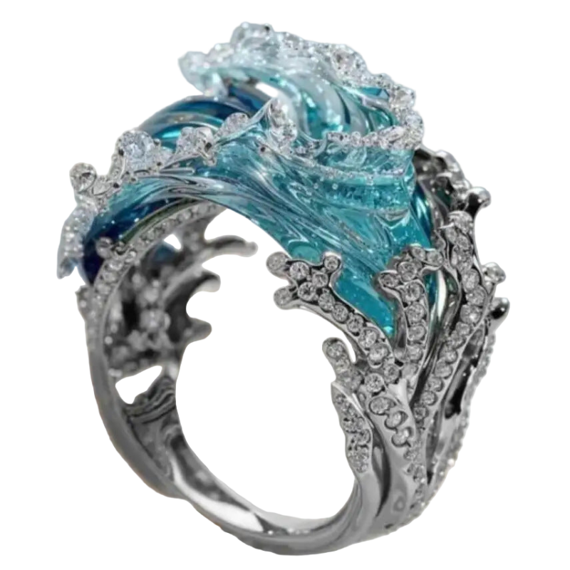 Metal Open Geometric Ring And American Style Rings