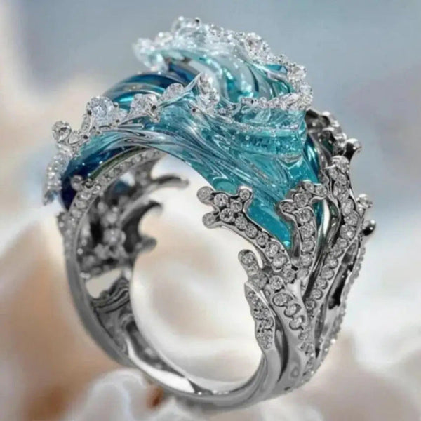 Metal Open Geometric Ring And American Style Rings