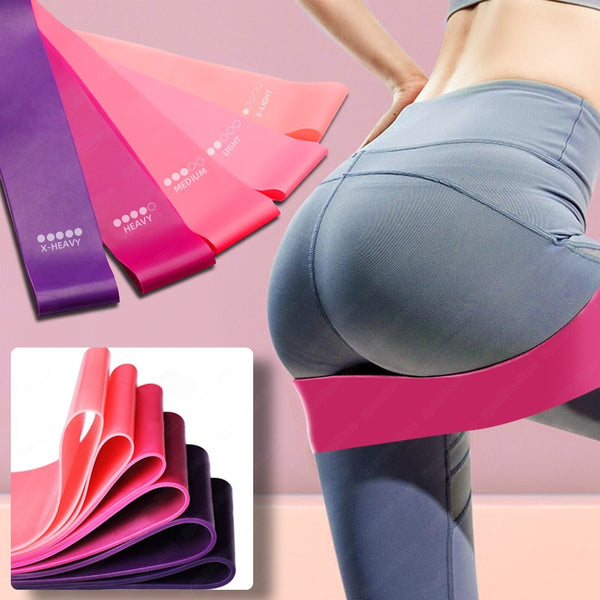 Resistance Bands Sealing Elastic Booty Sport Bodybuilding Rubber For Fitness Gym Leagues Equipment Sports Mini Yoga Resistance Trainers