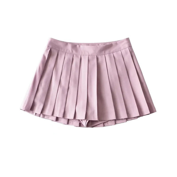 Girls Pleated Skirt Women's Summer Short Korean Style High Waist A Line Skirts