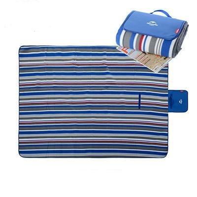 Naturehike Blue Striped Foldable Picnic Rug Camping Mat Picnic Accessories