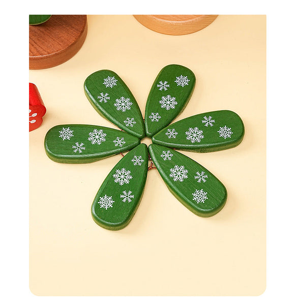 Tree Coaster Solid Home Desk Decor Plate Trivet Cup Drink Placemat Christmas Gift Coasters
