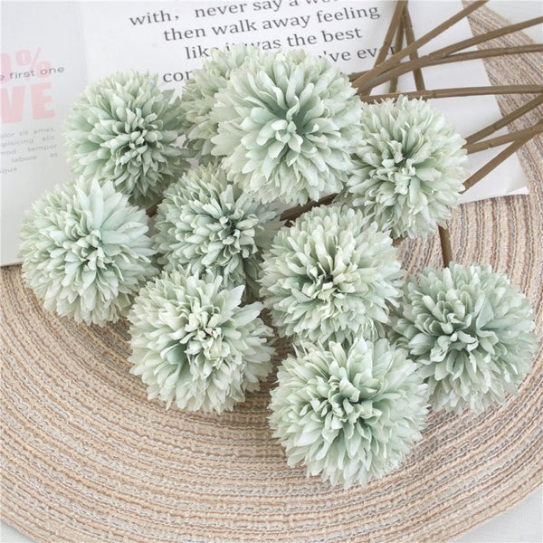 7Pc Simulation Globule Single Piece Home Placement Simple And Clean Dried Flowers Melaleuca Small Fresh Light Green