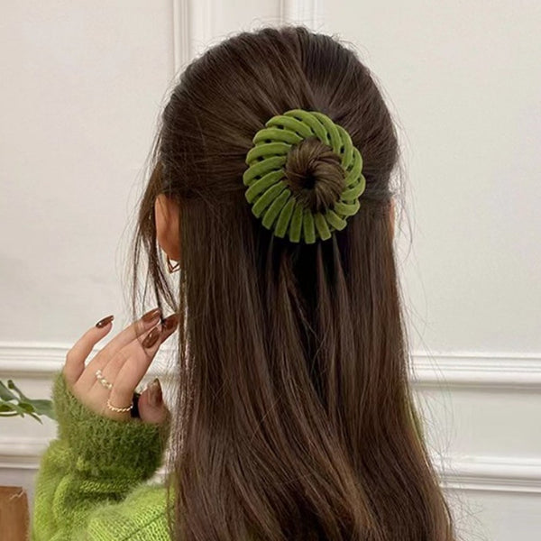 7 Pieces Bird Nest Style Hair Clips Fashionable Expandable Ponytail Holder Claw Hair Accessories