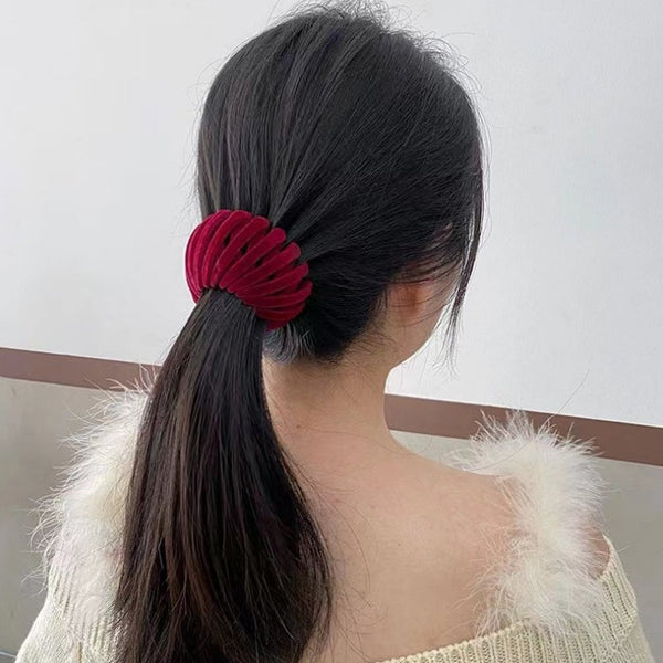 7 Pieces Bird Nest Style Hair Clips Fashionable Expandable Ponytail Holder Claw Hair Accessories
