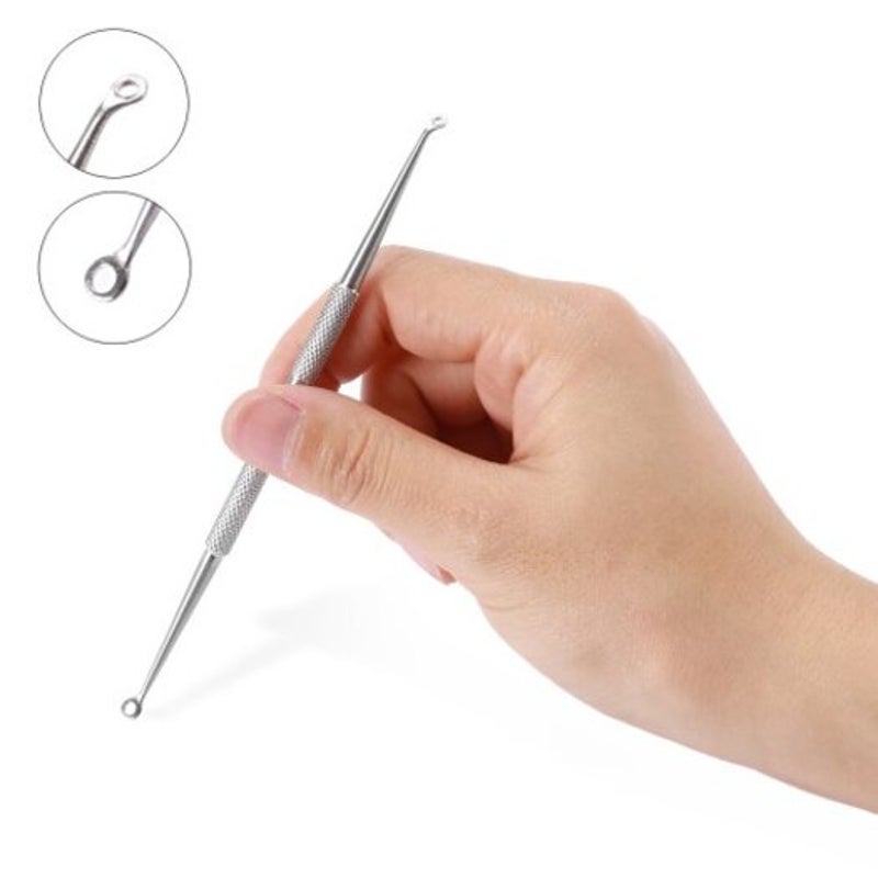 7Pcs Blackhead Acne Remover Pimple Needle Silver Acne & Blemish Control