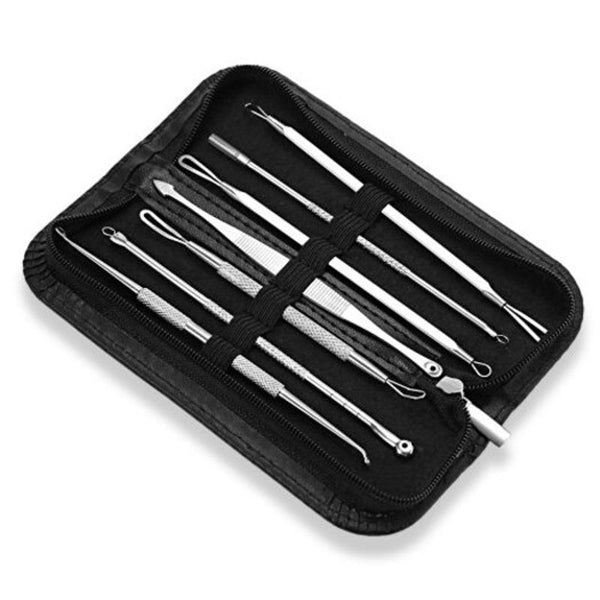 7Pcs Blackhead Acne Remover Pimple Needle Silver Acne & Blemish Control