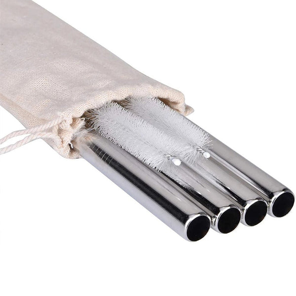 Other Kitchen Gadgets 7Pcs Boba Bubble Tea Straw Extra Wide Stainless Steel Metal Reusable Straws Pack