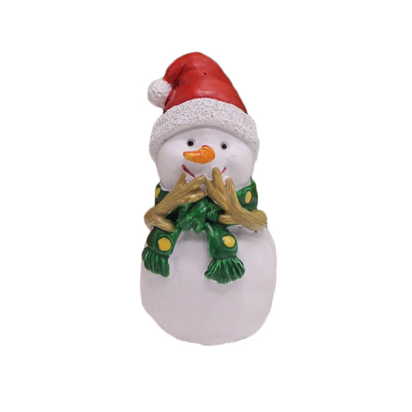 7 Pieces Christmas Garden Statue Resin Figurine Sculpture For Holiday Seasonal Decorations