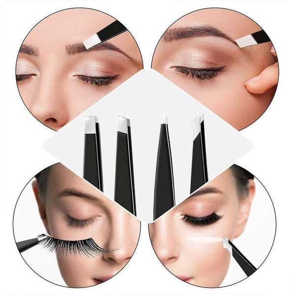Eye Care 7Pcs Eyebrow Scissors Grooming Kit With Package Bag Stainless Steel Trimmer Tools Eyebrow Liner & Definition