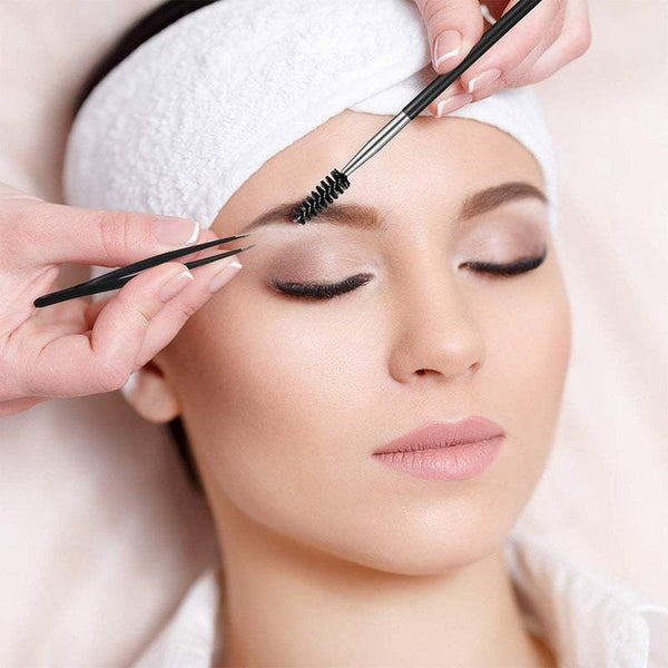 Eye Care 7Pcs Eyebrow Scissors Grooming Kit With Package Bag Stainless Steel Trimmer Tools Eyebrow Liner & Definition