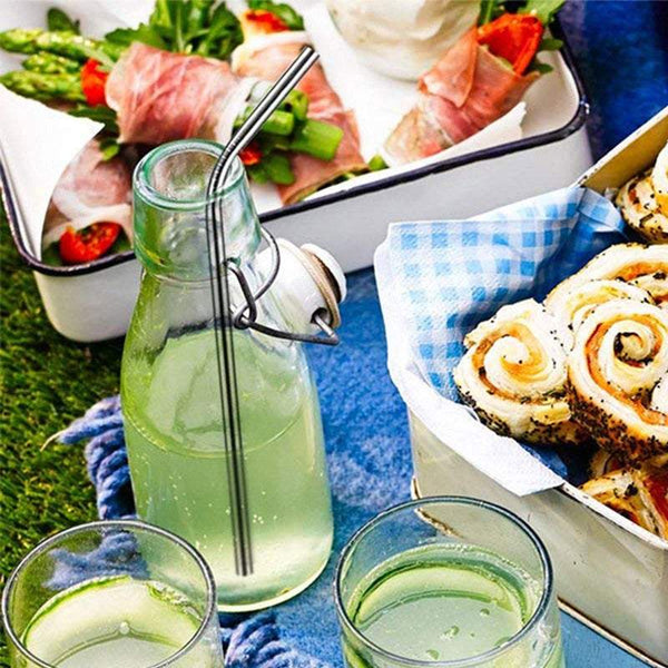 Kitchen Utensil Sets 7Pcs Travel Utensils With Case Portable Knife Fork Spoon Chopsticks Outdoor Tableware