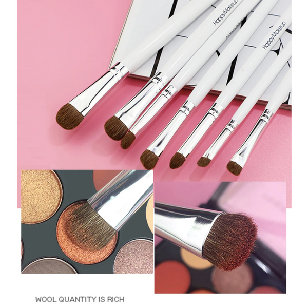 7Pcs Set Happy Makeup Pure Eye Shadow Brush