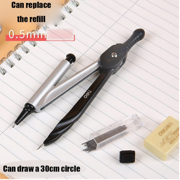 Geometry Math Set Protractor Drawing School Eraser Compasses Ruler