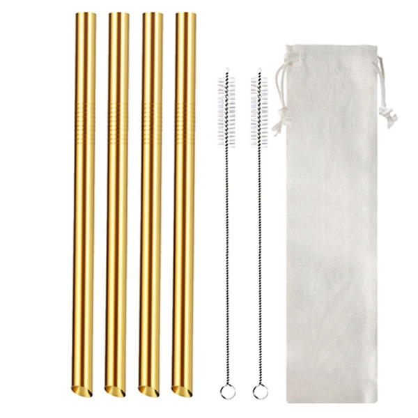 7Pcs Boba Bubble Tea Straw Extra Wide Stainless Steel Metal Reusable Straws Pack Other Kitchen Gadgets