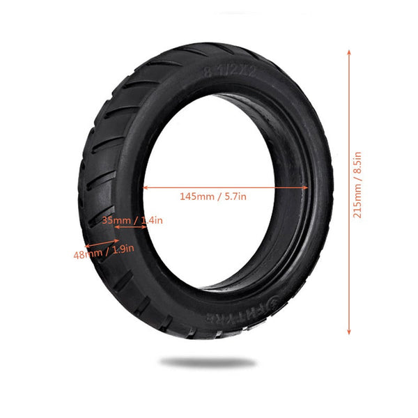8.5 Inch Front Rear Scooter Tire Wheel Solid Replacement Tyre 1 2X2 For Xiaomi Mijia M365 Electric Skateboard Accessories Parts
