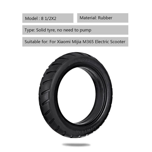 8.5 Inch Front Rear Scooter Tire Wheel Solid Replacement Tyre 1 2X2 For Xiaomi Mijia M365 Electric Skateboard Accessories Parts