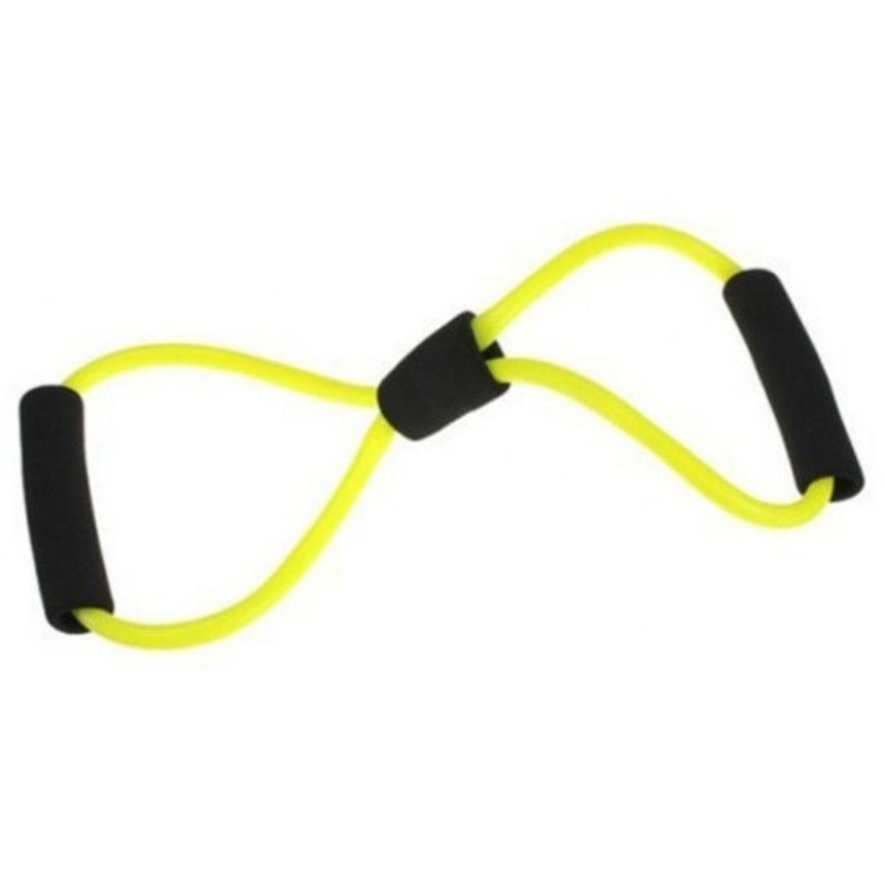 8 Characters Pull Rope Rally Chest Expander Yellow Resistance Trainers