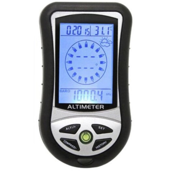 8 In 1 Digital Altimeter Black Other Test Meters & Detectors