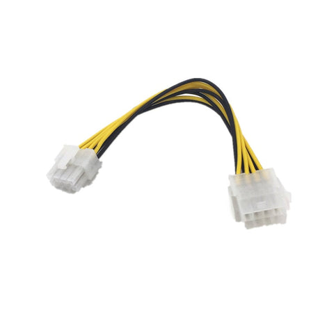 8 Pin 12V Cpu Eps P4 Power Extension Cable 8Pin 18Cm Extend Wire 18Awg Supply For Bitcoin Miner Mining Machine