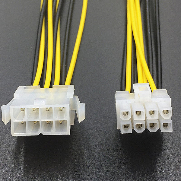 8 Pin 12V Cpu Eps P4 Power Extension Cable 8Pin 18Cm Extend Wire 18Awg Supply For Bitcoin Miner Mining Machine