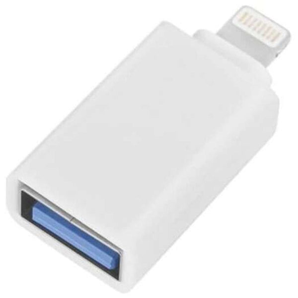 8 Pin Male To Female Usb 3.0 Adapter For Iphone White Cables & Adapters