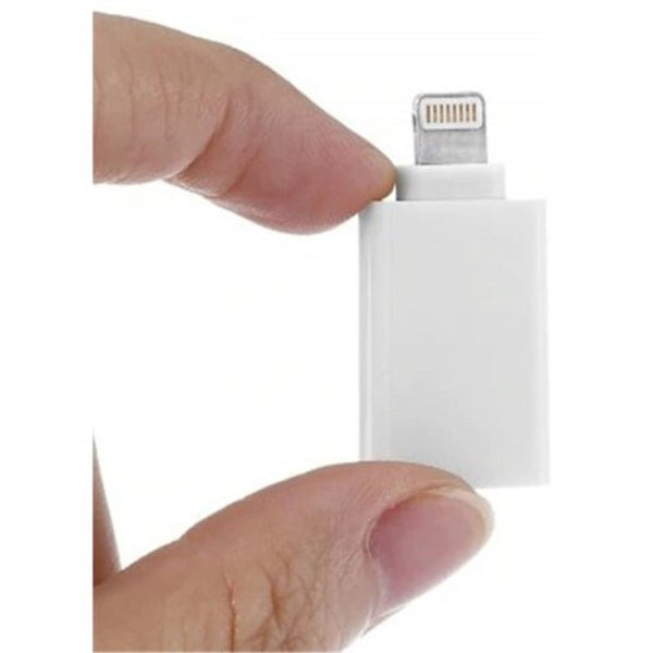 8 Pin Male To Female Usb 3.0 Adapter For Iphone White Cables & Adapters