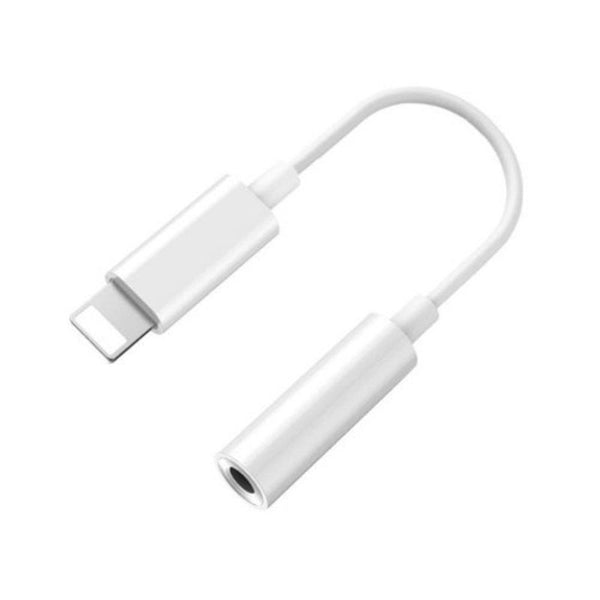 8 Pin To 3.5Mm Jack Audio Earphone Adapter Cable For Iphone X / Xs Max Xr 8P White Cables & Adapters