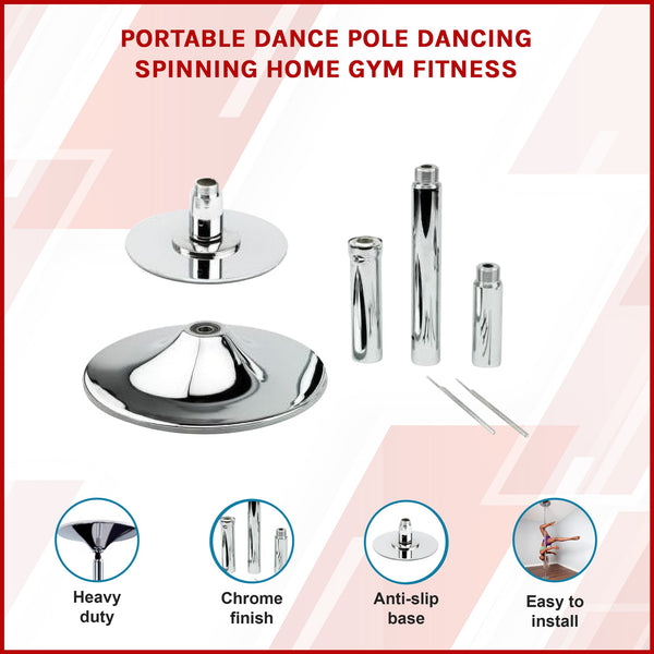 Randy & Travis Machinery Dance Pole Dancing Spinning Home Gym Fitness Dance Poles & Accessories