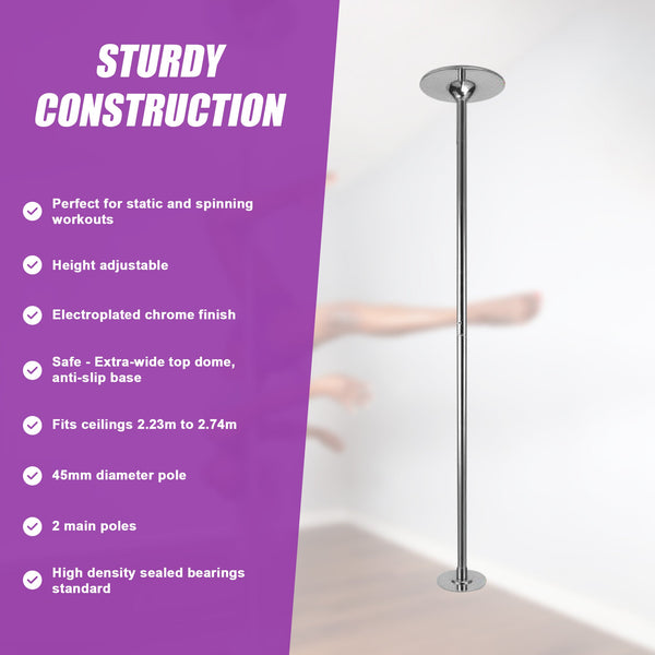 Randy & Travis Machinery Dance Pole Dancing Spinning Home Gym Fitness Dance Poles & Accessories