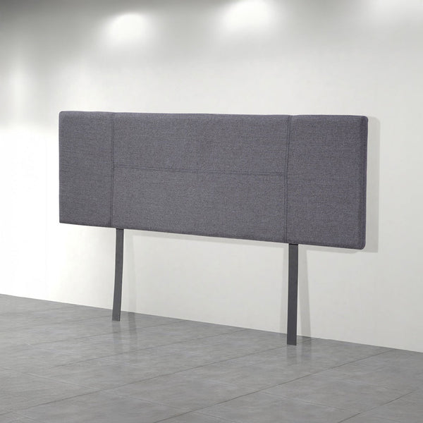 Linen Fabric Queen Bed Headboard Bedhead Grey Headboards & Footboards
