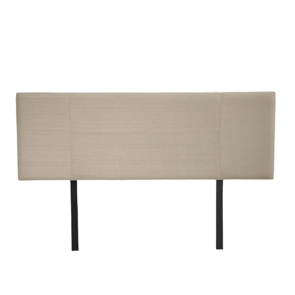 Linen Fabric Double Bed Headboard Bedhead Beige Headboards & Footboards
